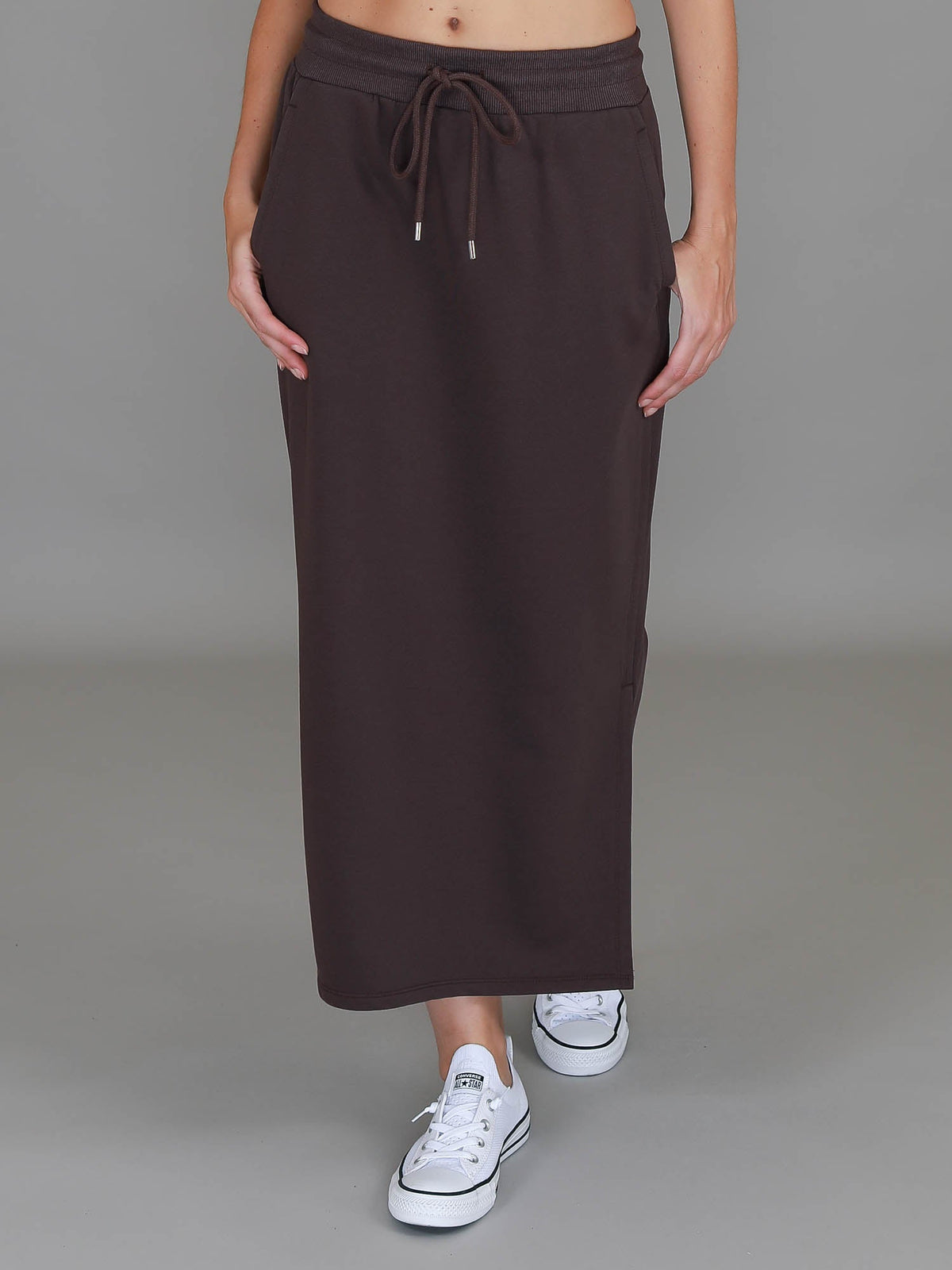 Roberta | Women's Midi Skirt – Cotton French Terry