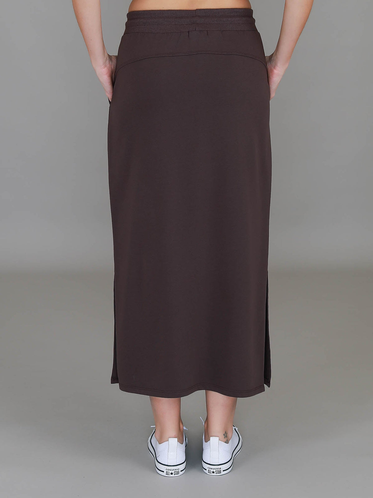 Roberta | Women's Midi Skirt – Cotton French Terry