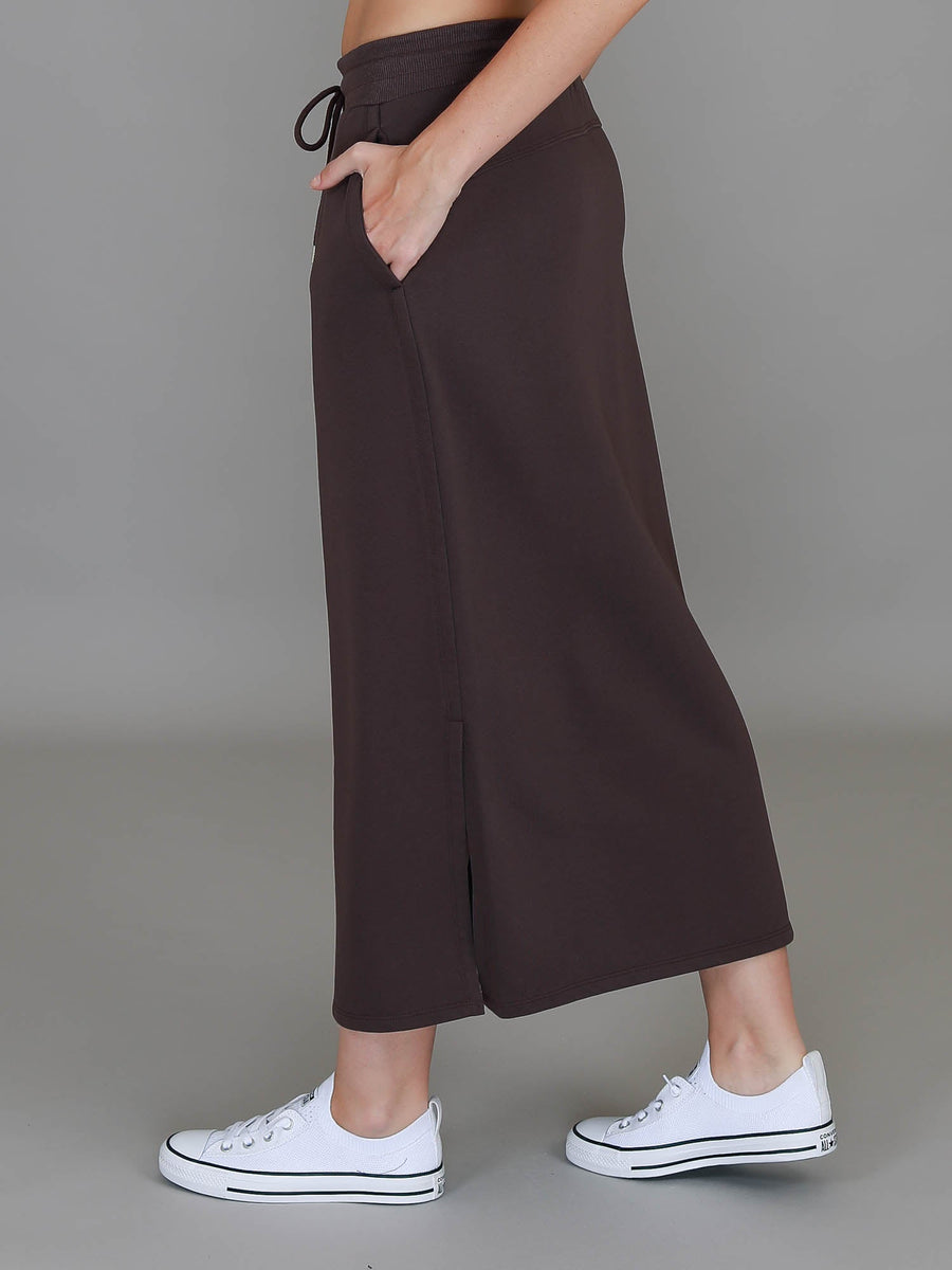 Roberta | Women's Midi Skirt – Cotton French Terry