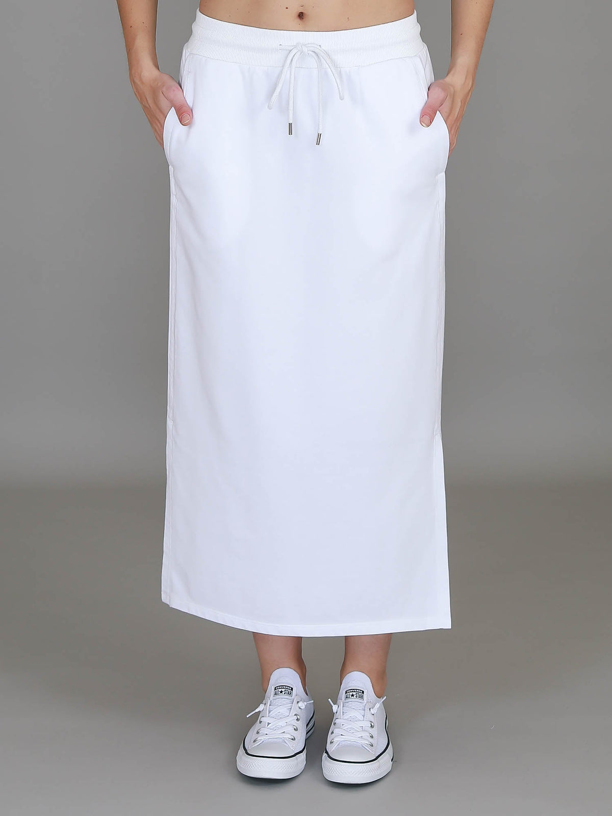 Roberta | Women's Midi Skirt – Cotton French Terry