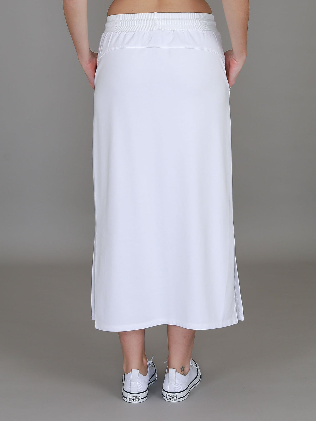 Roberta | Women's Midi Skirt – Cotton French Terry
