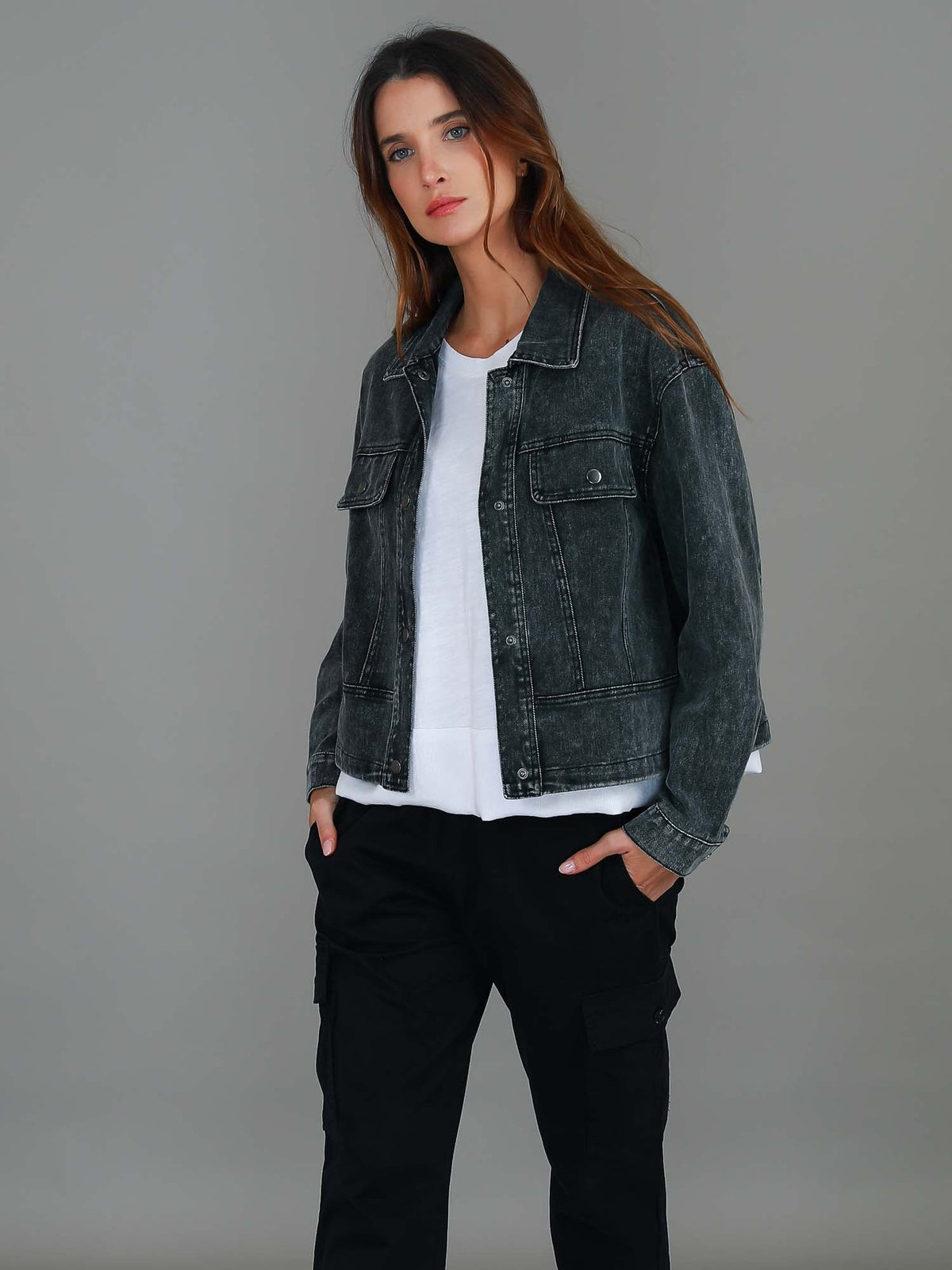 Richmond | Women's Cotton Utility Jacket – Casual Cropped Outerwear