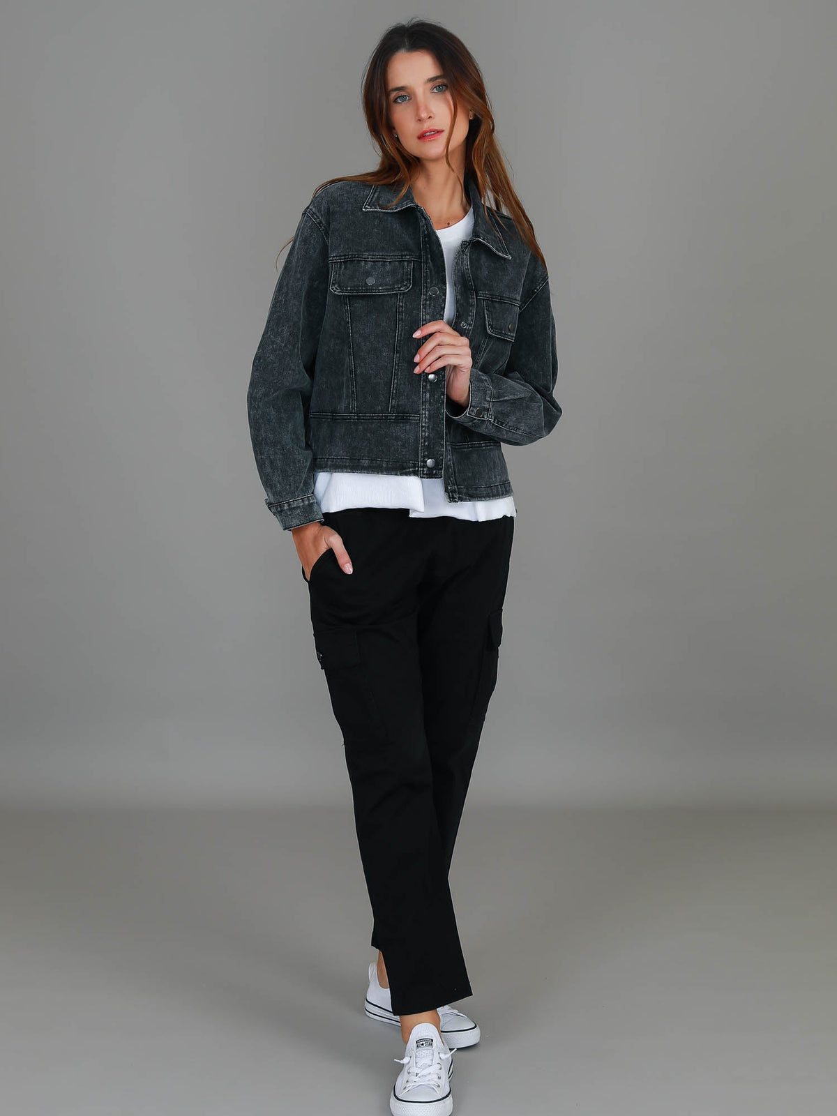 Richmond | Women's Cotton Utility Jacket – Casual Cropped Outerwear