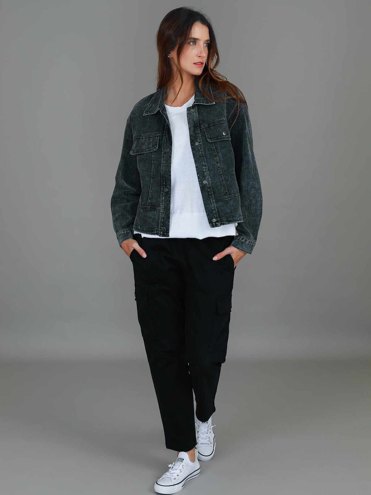Richmond | Women's Cotton Utility Jacket – Casual Cropped Outerwear