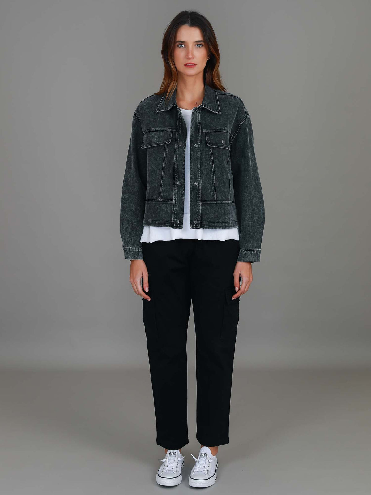 Richmond | Women's Cotton Utility Jacket – Casual Cropped Outerwear