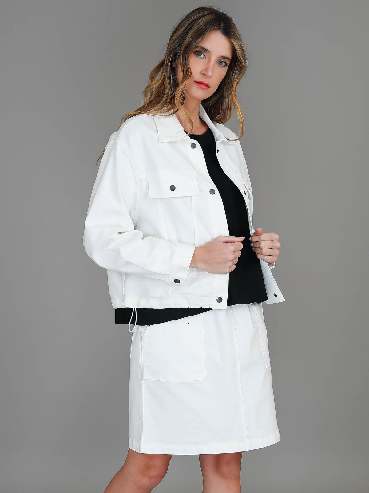 Richmond | Women's Cotton Utility Jacket – Casual Cropped Outerwear