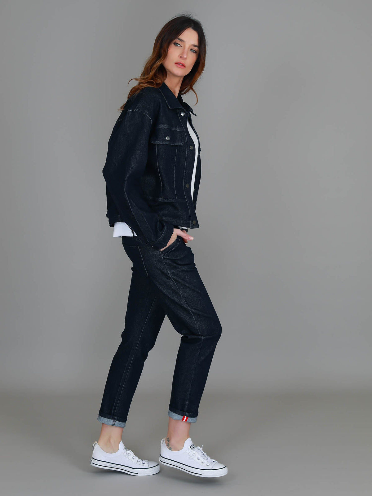 Richmond | Women's Cotton Utility Jacket – Casual Cropped Outerwear