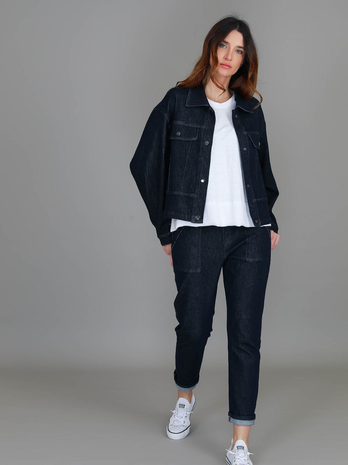 Richmond | Women's Cotton Utility Jacket – Casual Cropped Outerwear