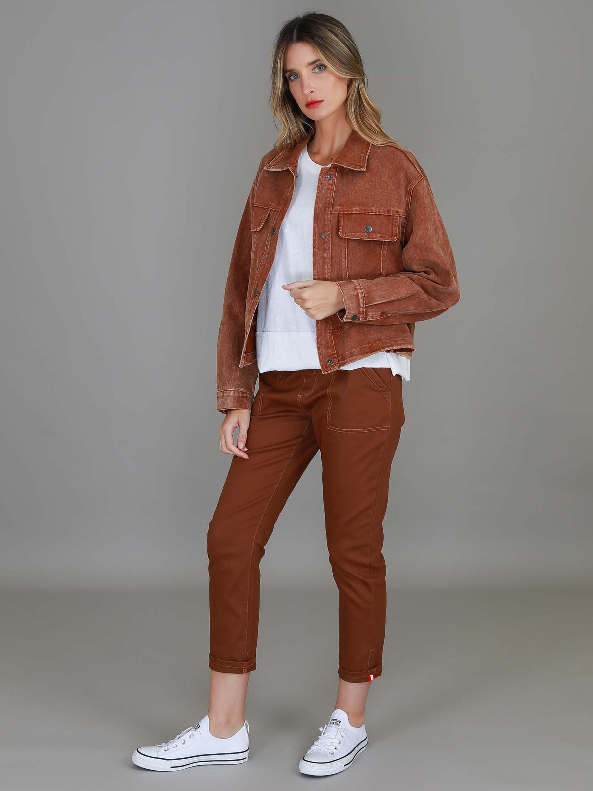 Richmond | Women's Cotton Utility Jacket – Casual Cropped Outerwear