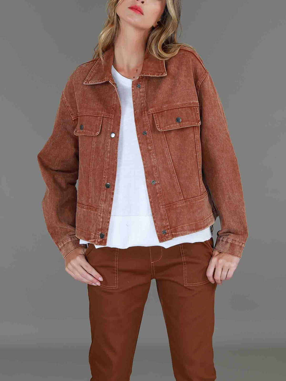 Richmond | Women's Cotton Utility Jacket – Casual Cropped Outerwear