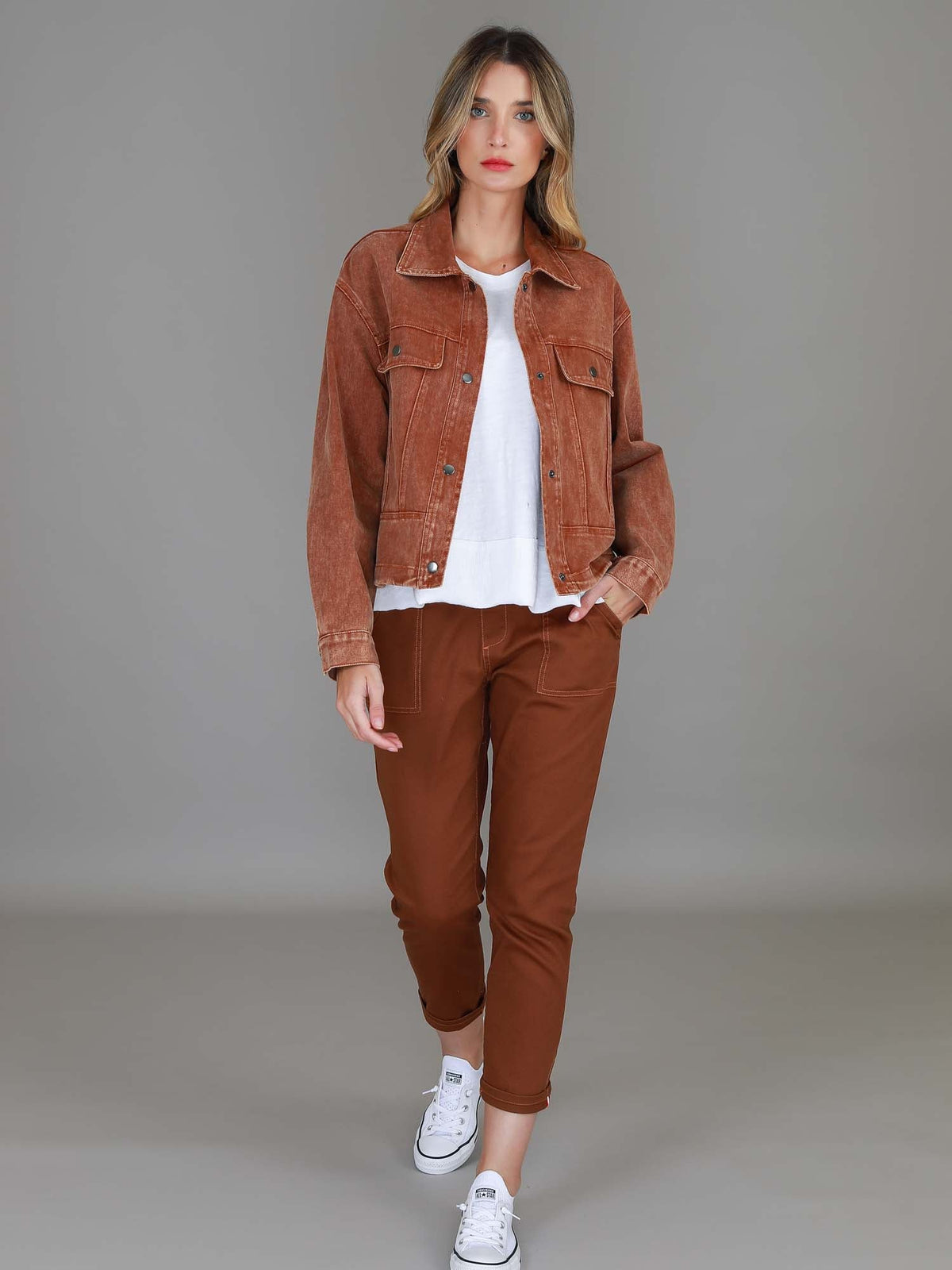Richmond | Women's Cotton Utility Jacket – Casual Cropped Outerwear