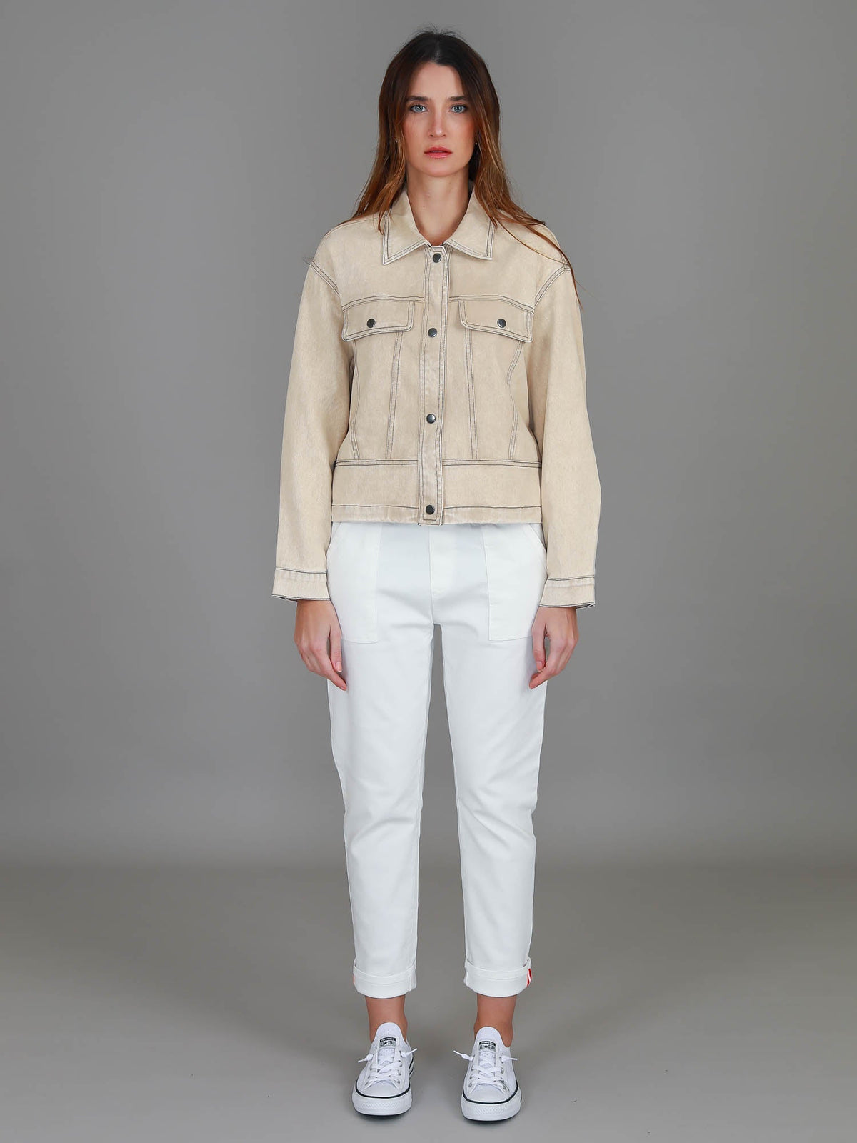 Richmond | Women's Cotton Utility Jacket – Casual Cropped Outerwear