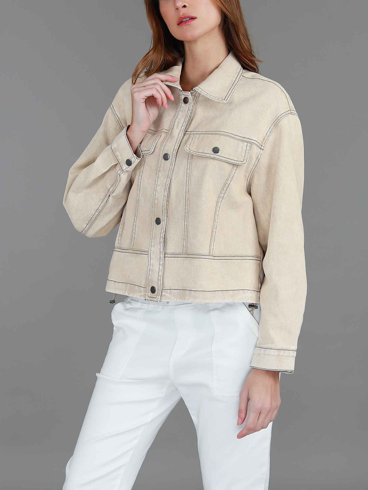 Richmond | Women's Cotton Utility Jacket – Casual Cropped Outerwear