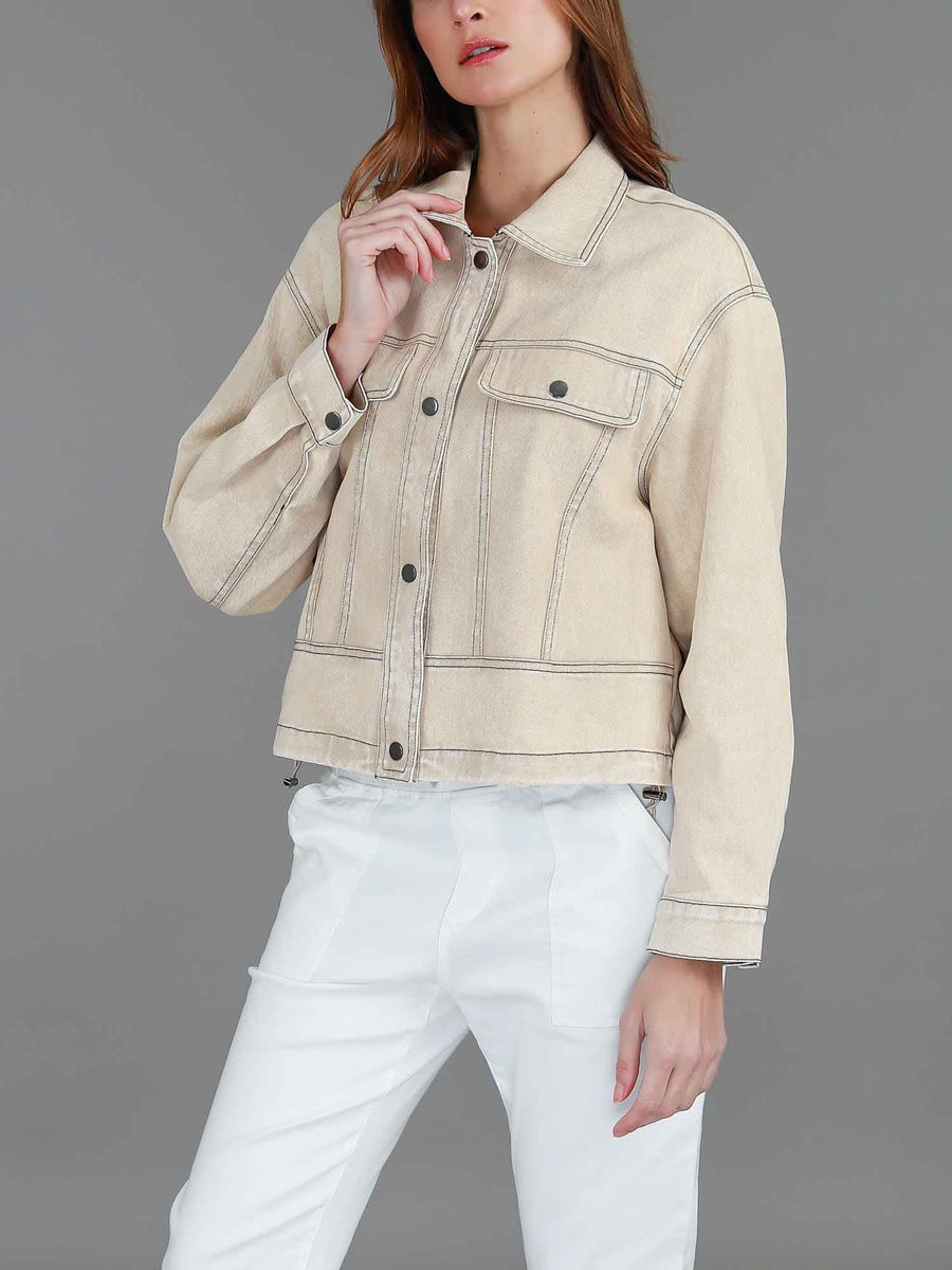 Richmond | Women's Cotton Utility Jacket – Casual Cropped Outerwear
