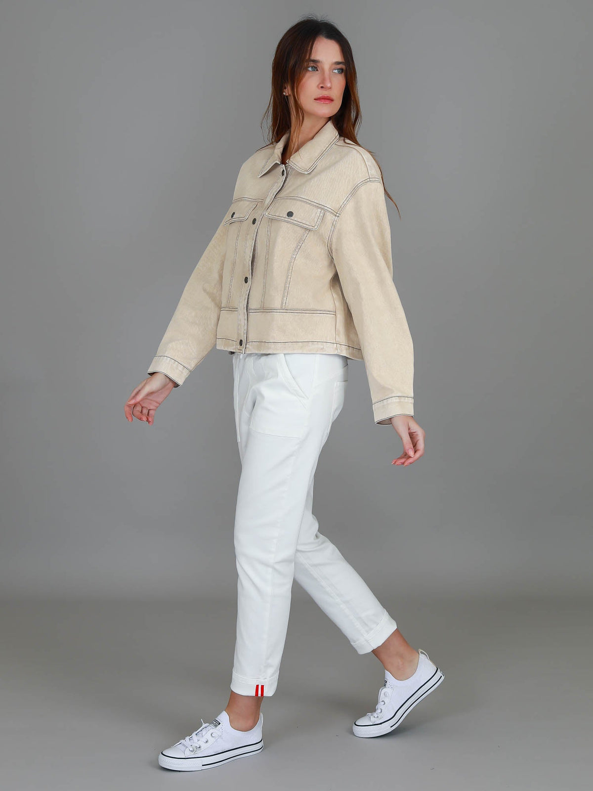 Richmond | Women's Cotton Utility Jacket – Casual Cropped Outerwear