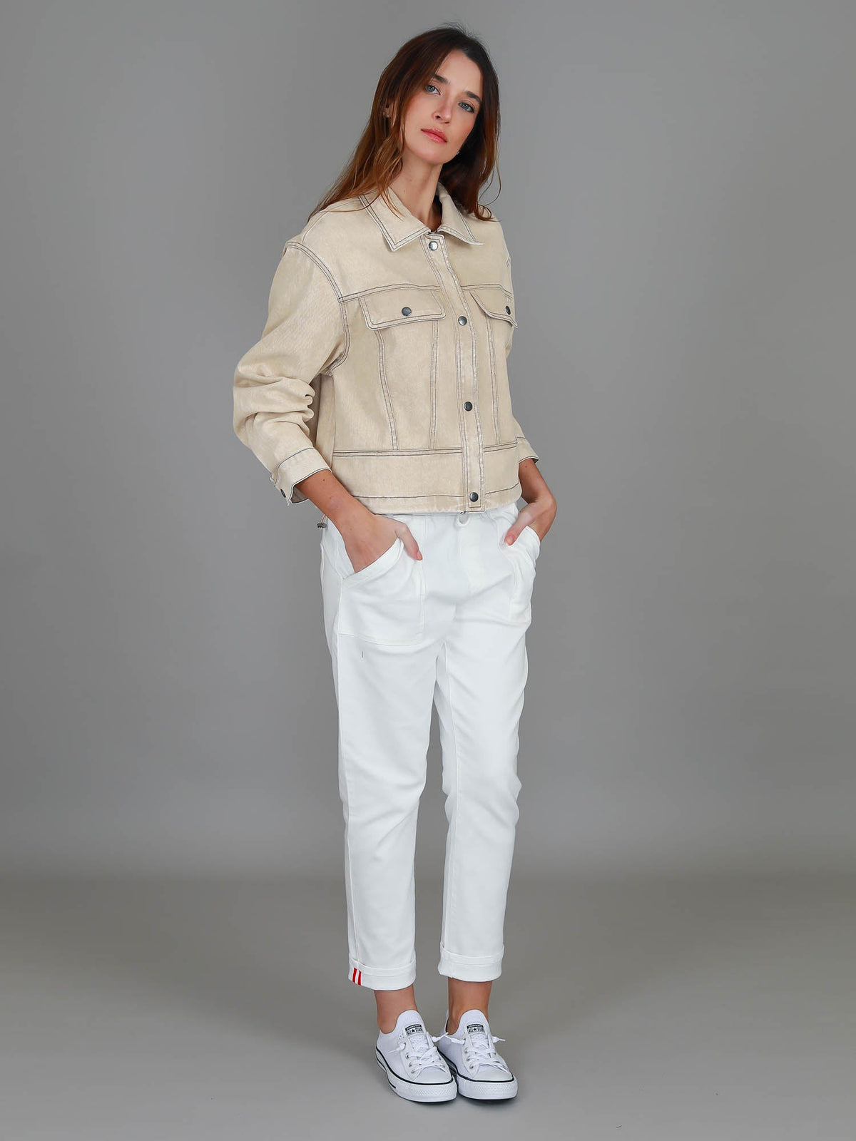 Richmond | Women's Cotton Utility Jacket – Casual Cropped Outerwear