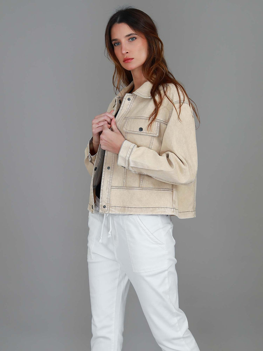 Richmond | Women's Cotton Utility Jacket – Casual Cropped Outerwear