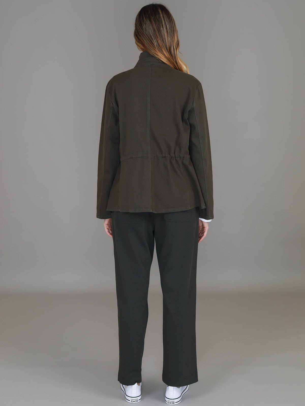 Courtney | Women's Funnel Neck Utility Jacket – Cotton Twill