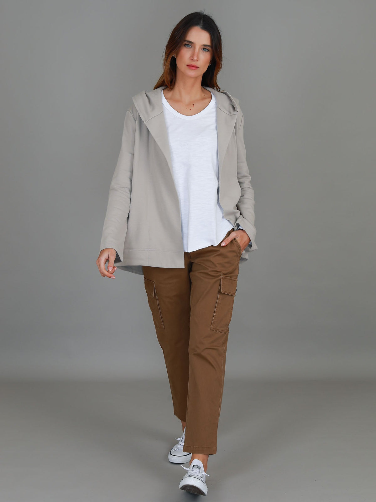 Sally | Women's Hooded Jacket – French Terry