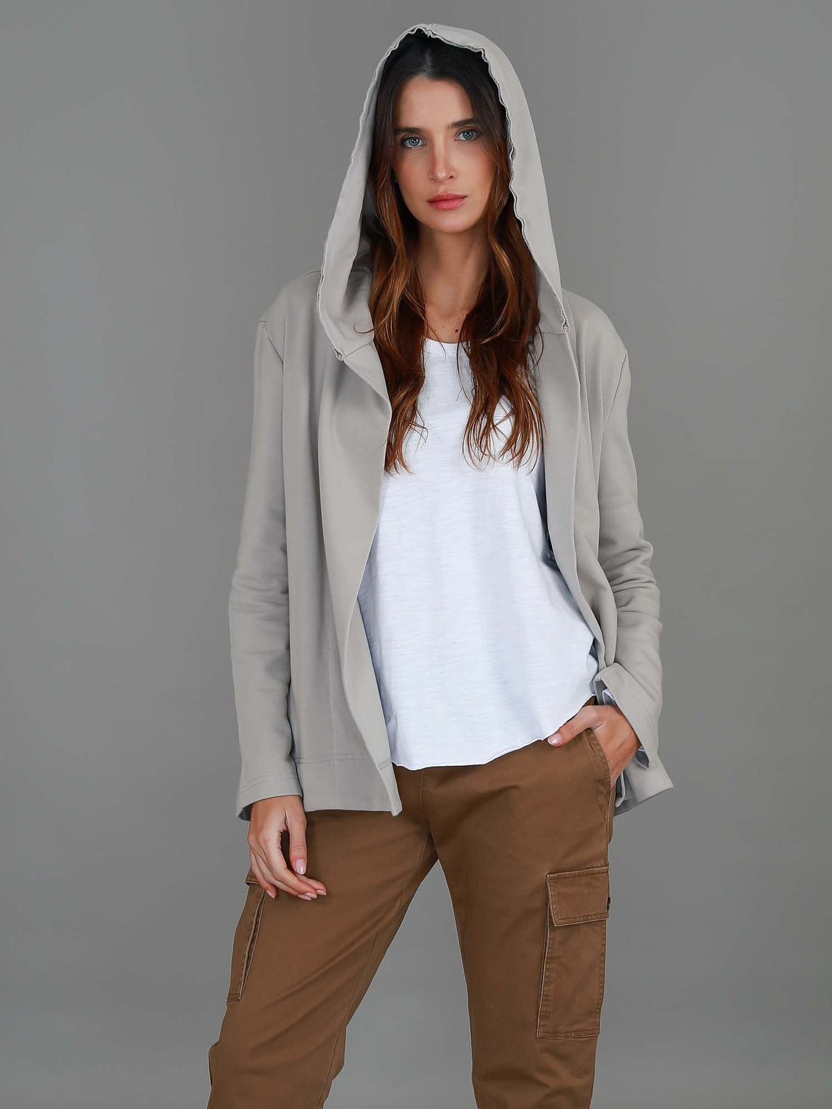 Sally | Women's Hooded Jacket – French Terry