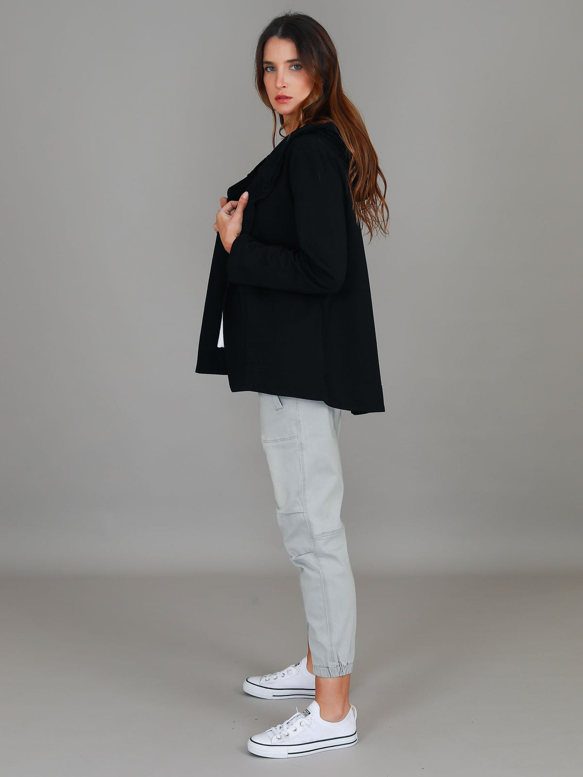 Sally | Women's Hooded Jacket – French Terry