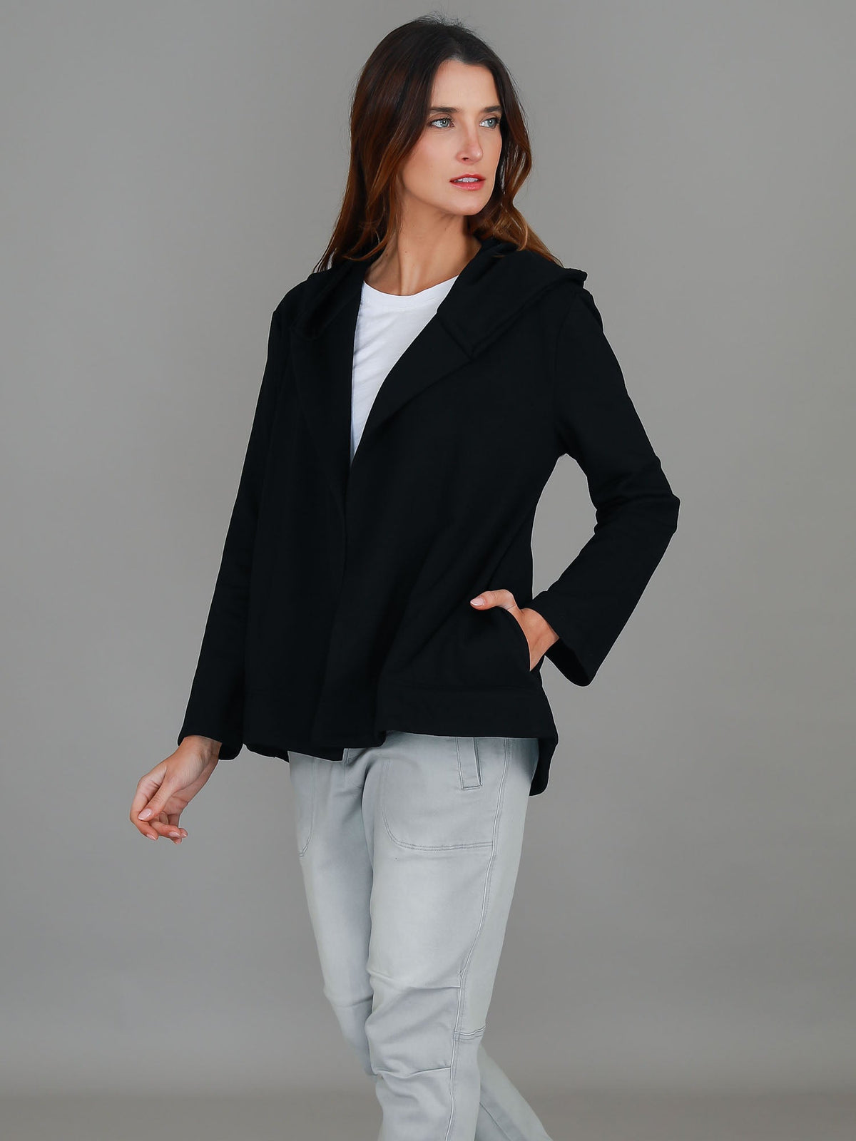 Sally | Women's Hooded Jacket – French Terry