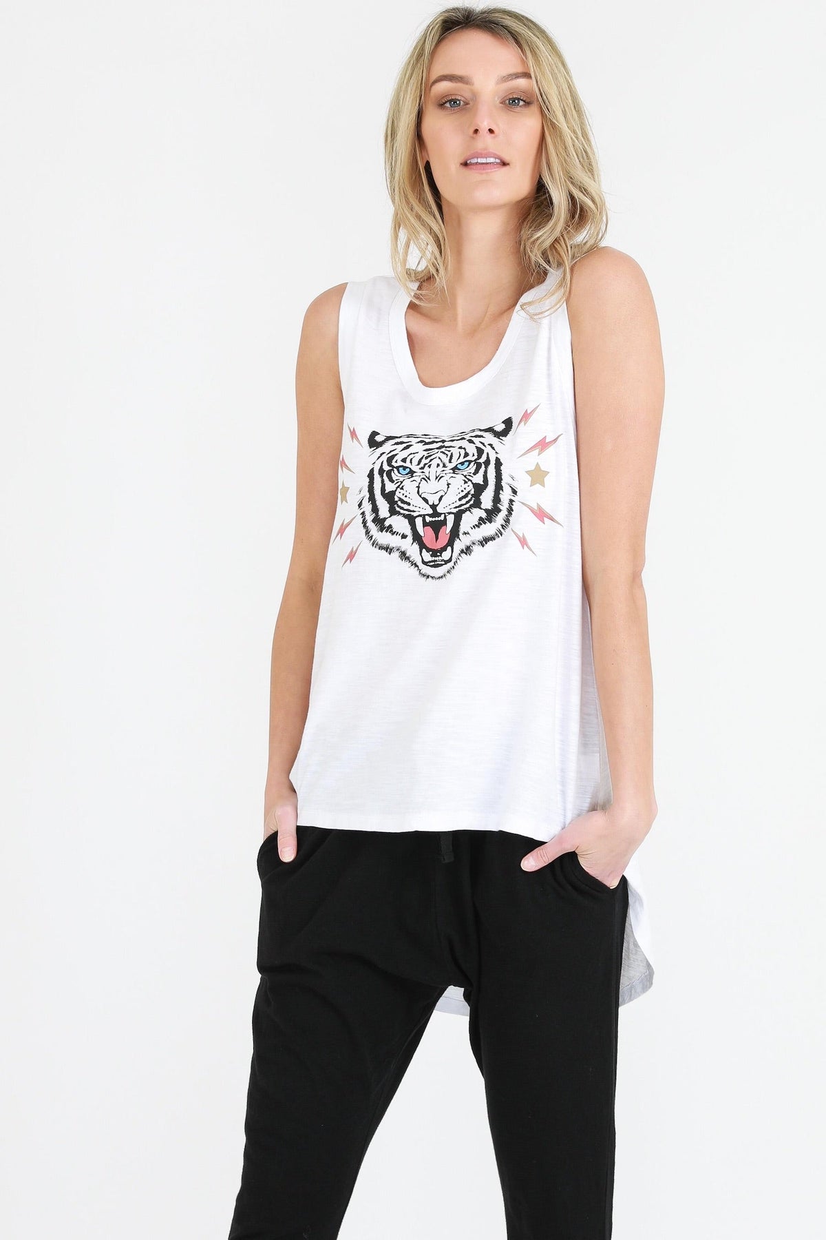 Isabelle Tiger Bolt Tank Top (Sale)