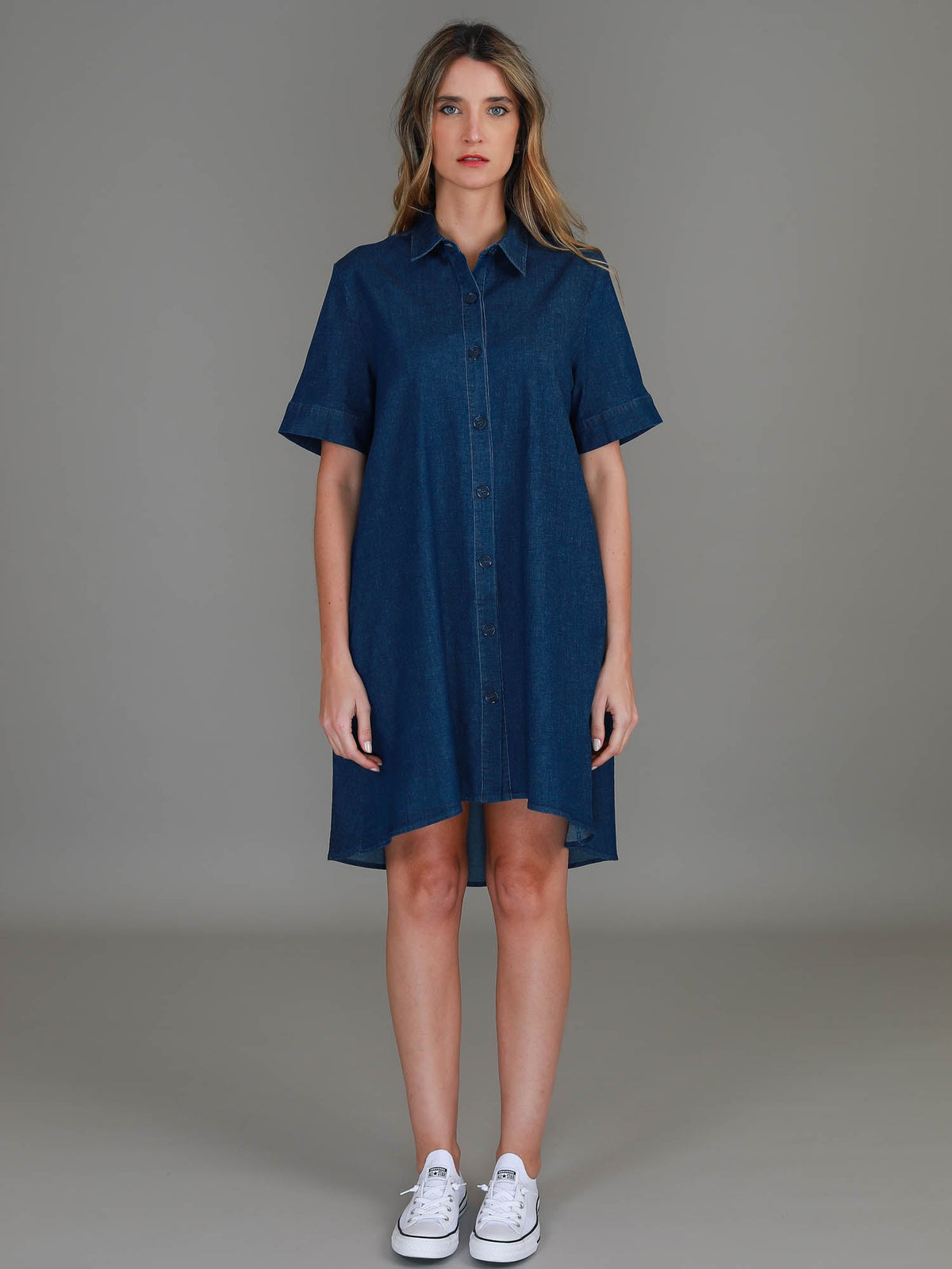 Thelma Denim Shirt Dress
