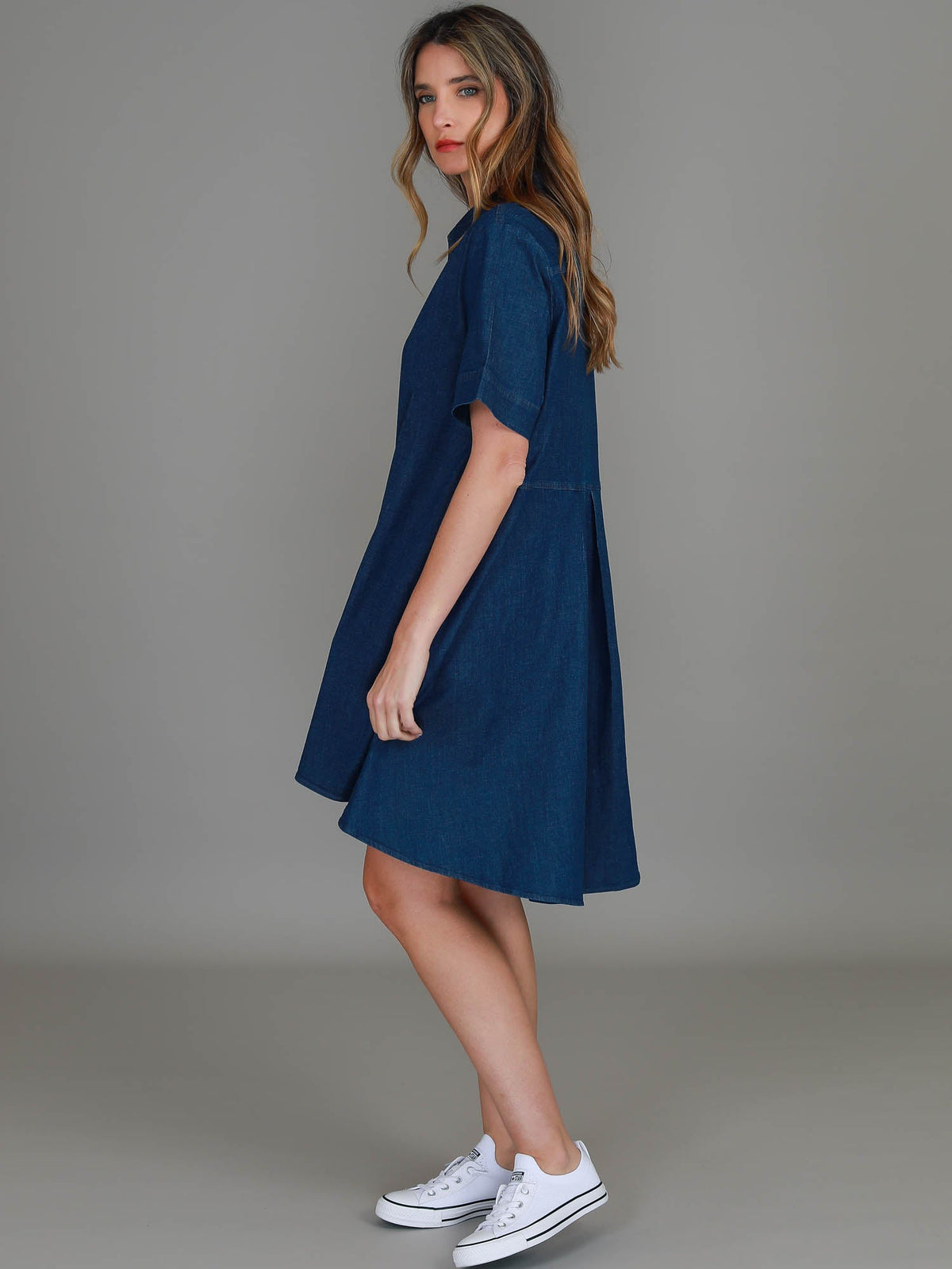 Thelma Denim Shirt Dress