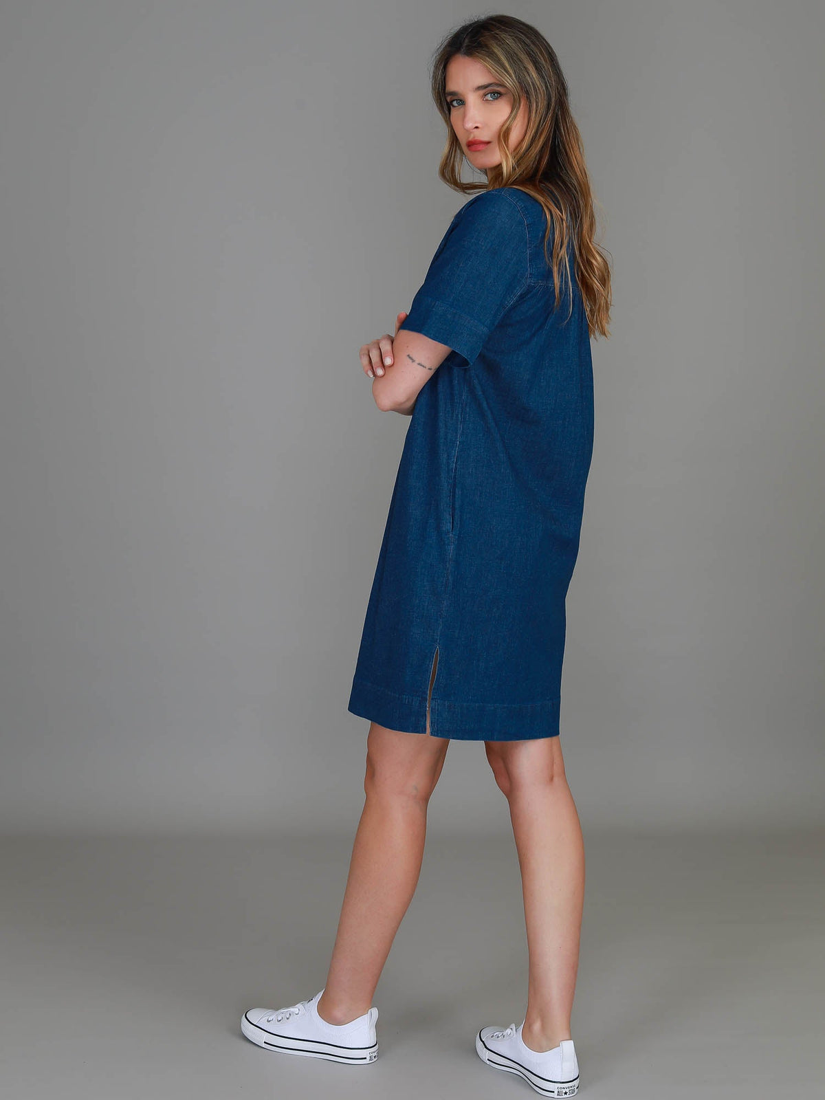 Tiffany Denim Shirt Dress