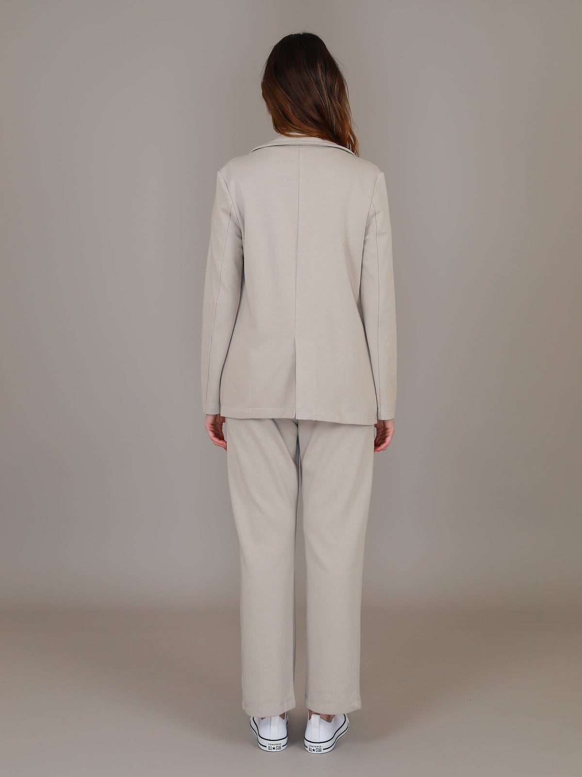 Casey | Women's Double Breasted Blazer Jacket – Cotton French Terry