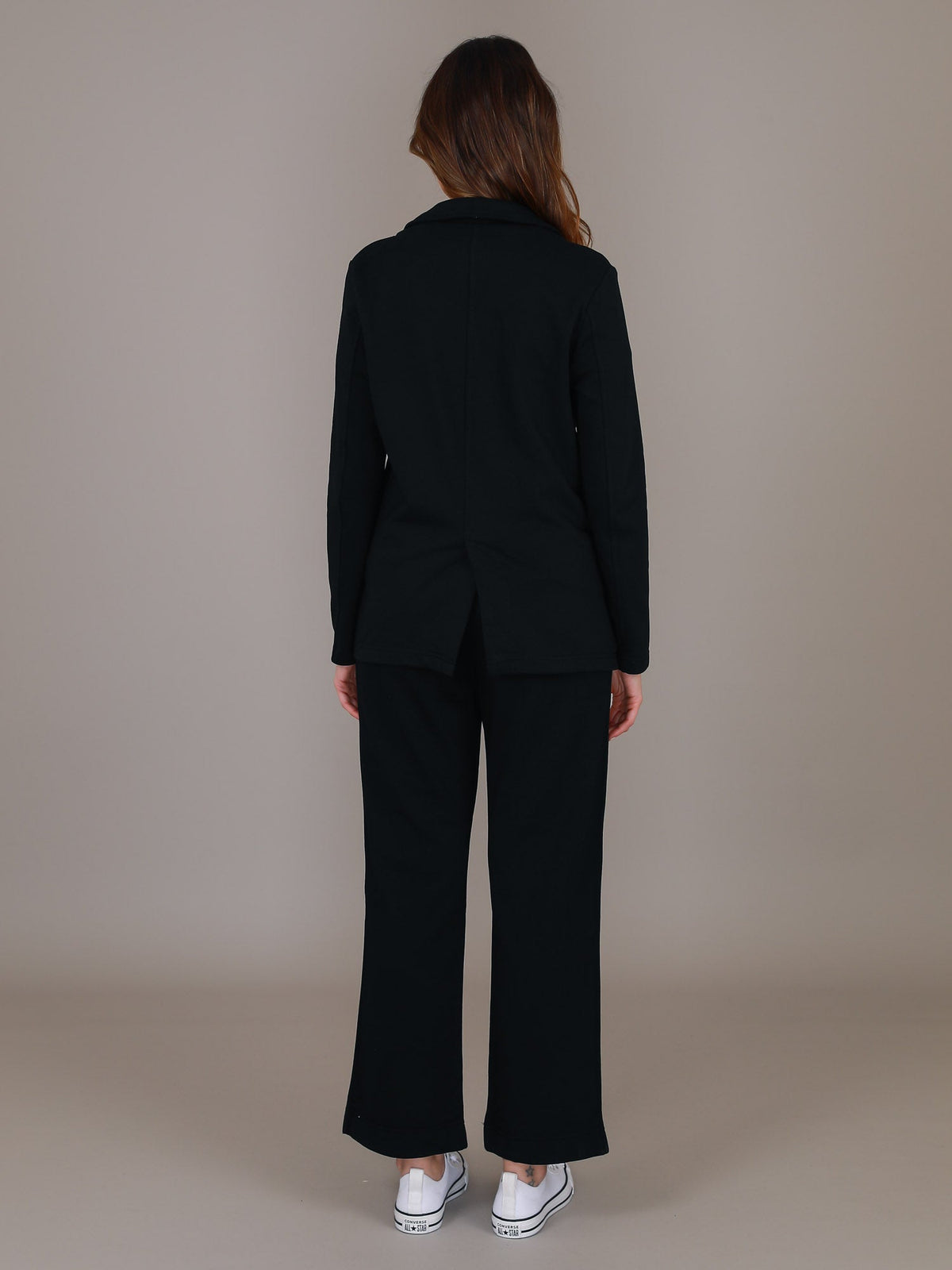 Casey | Women's Double Breasted Blazer Jacket – Cotton French Terry