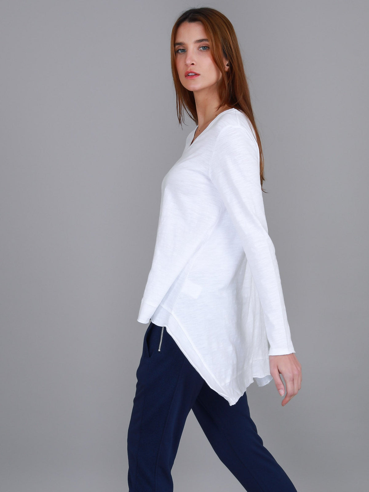 Willow Asymmetrical Hem T Shirt