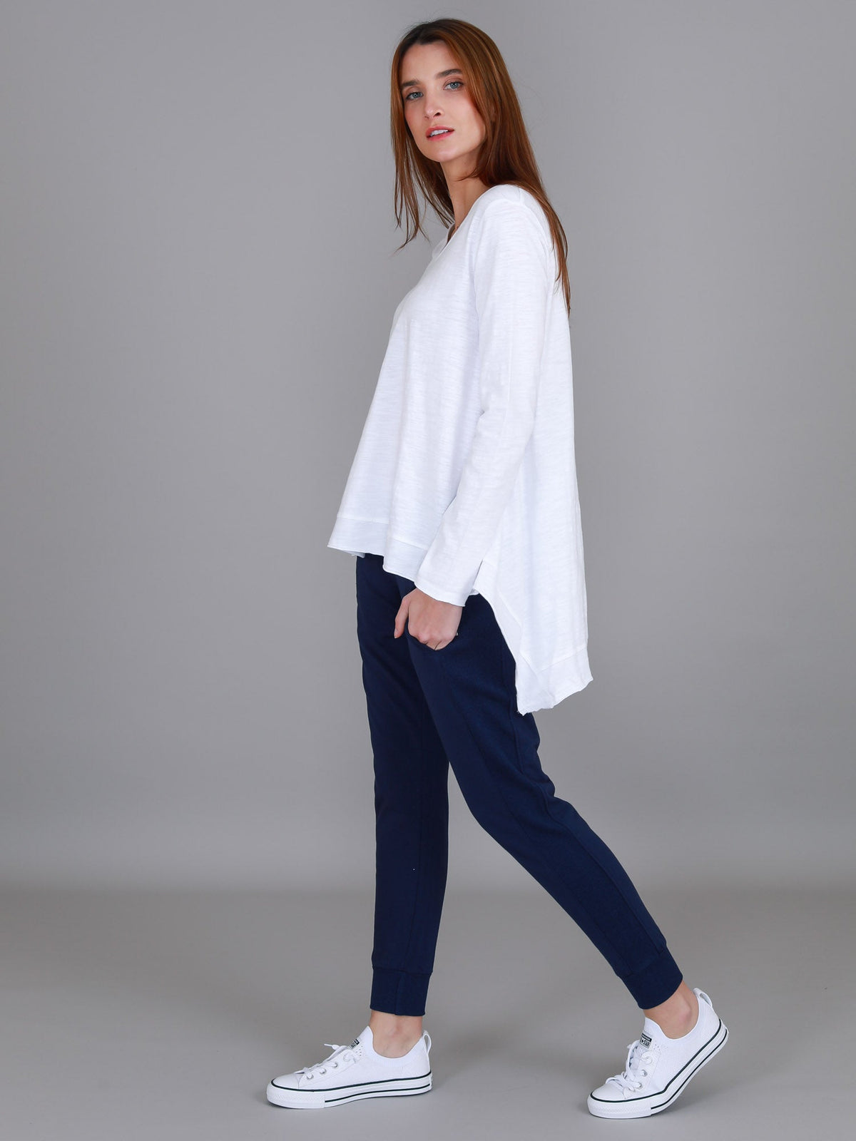 Willow Asymmetrical Hem T Shirt