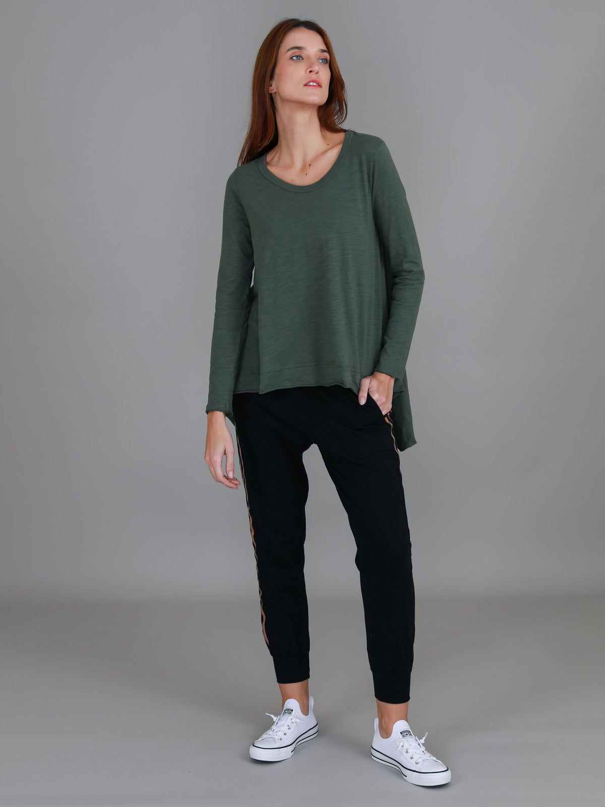 Willow Asymmetrical Hem T Shirt