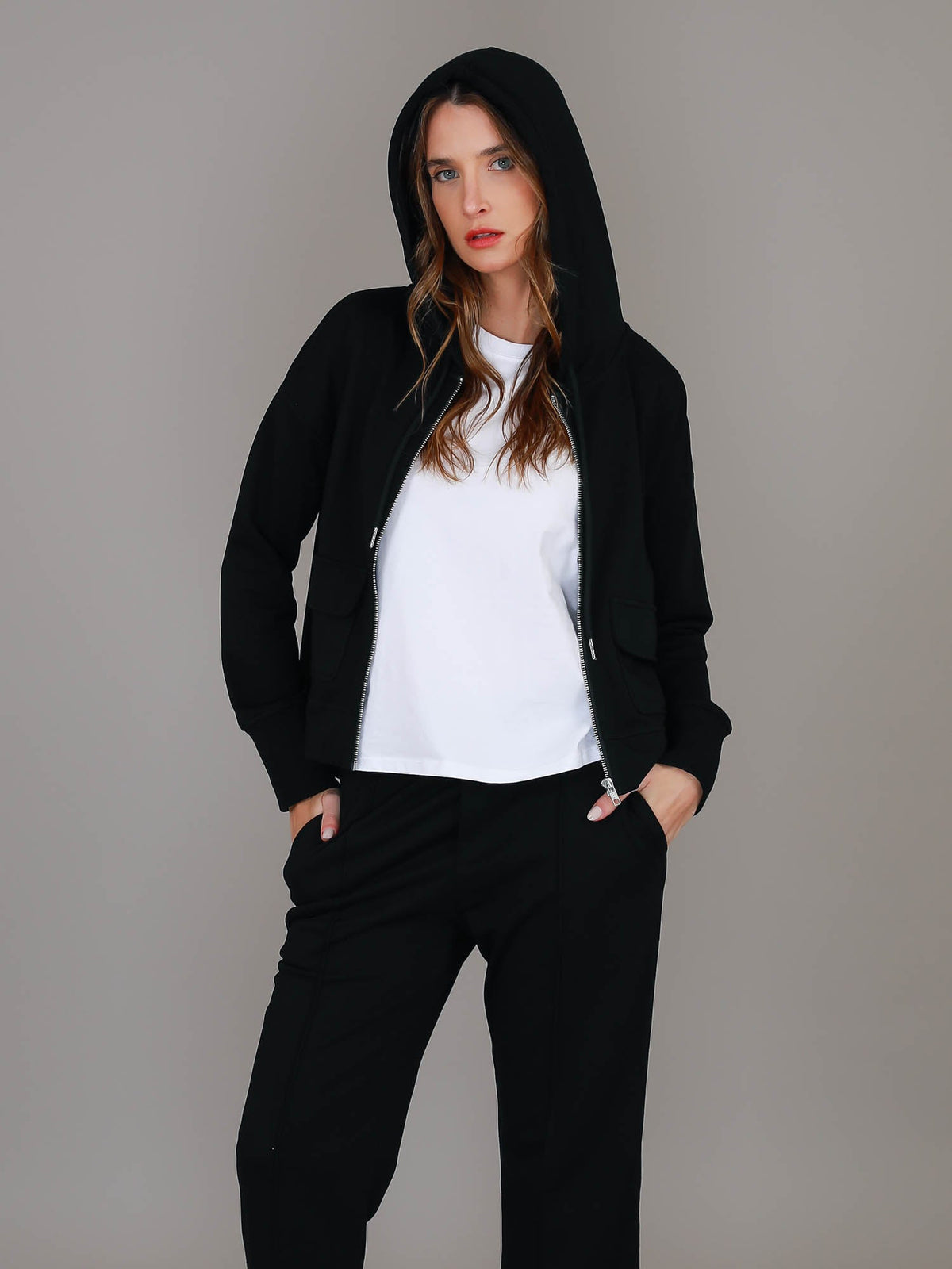 Cori | Women's Zip Up Hoodie Jacket – Cotton French Terry
