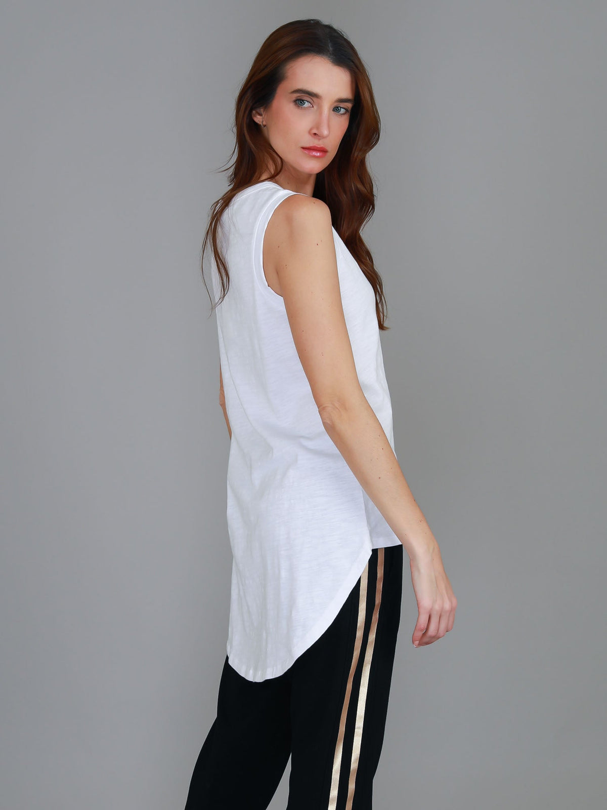 Madison Hi Lo Hem Tank Top (Sale)