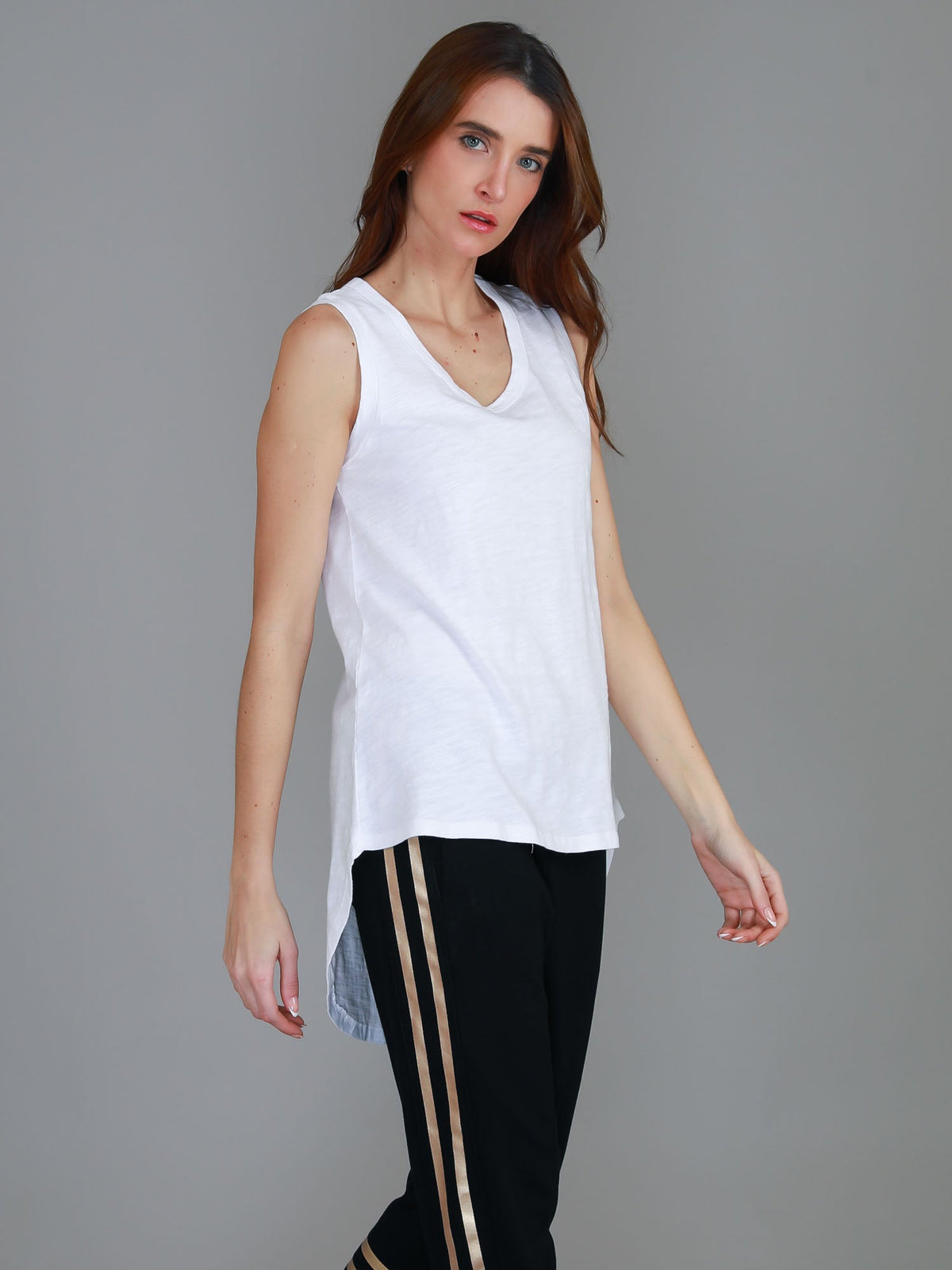 Madison Hi Lo Hem Tank Top (Sale)