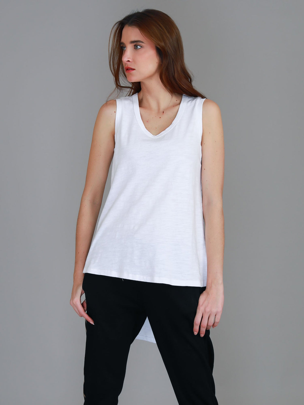 Madison Hi Lo Hem Tank Top (Sale)