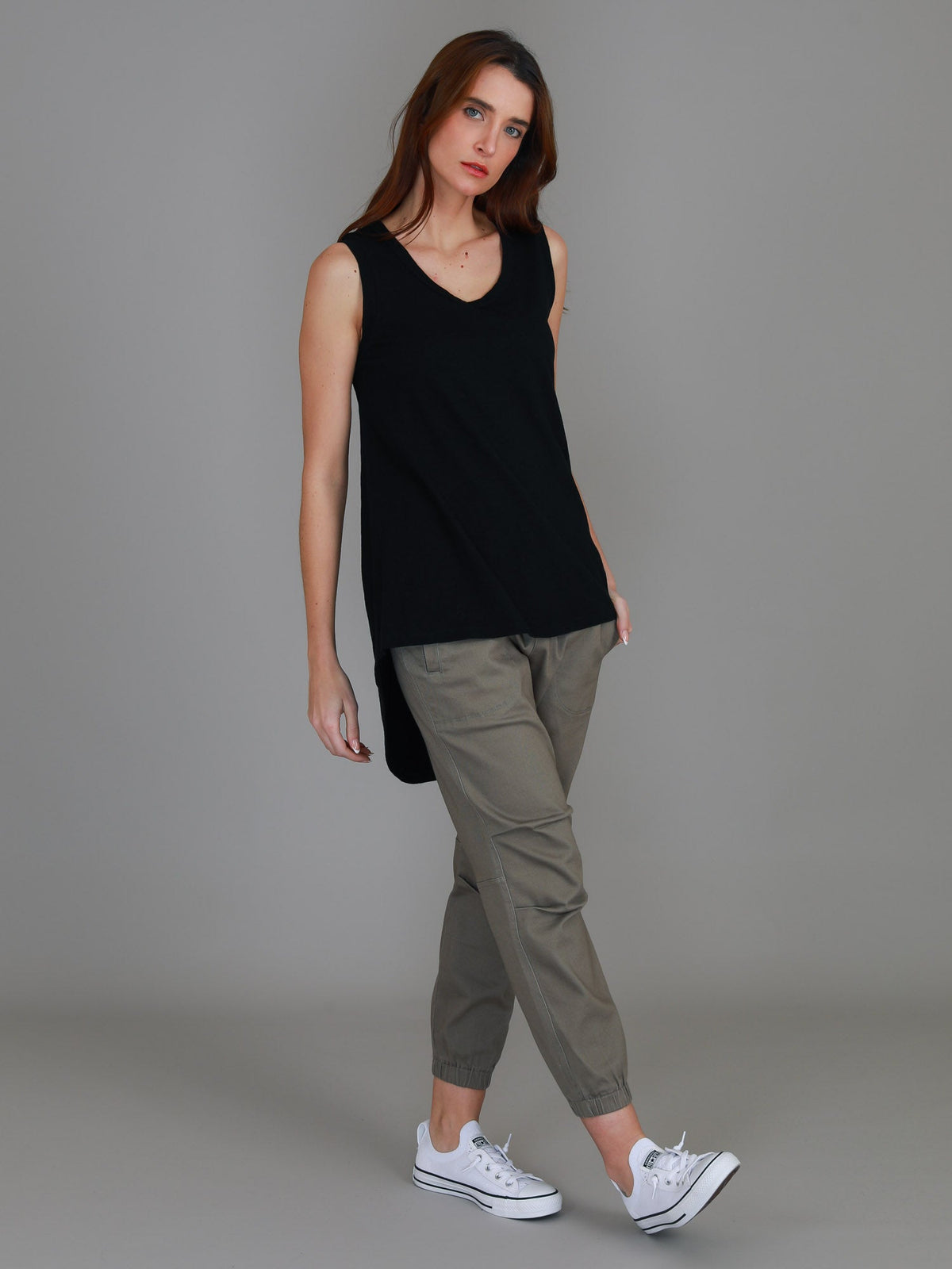 Madison Hi Lo Hem Tank Top (Sale)