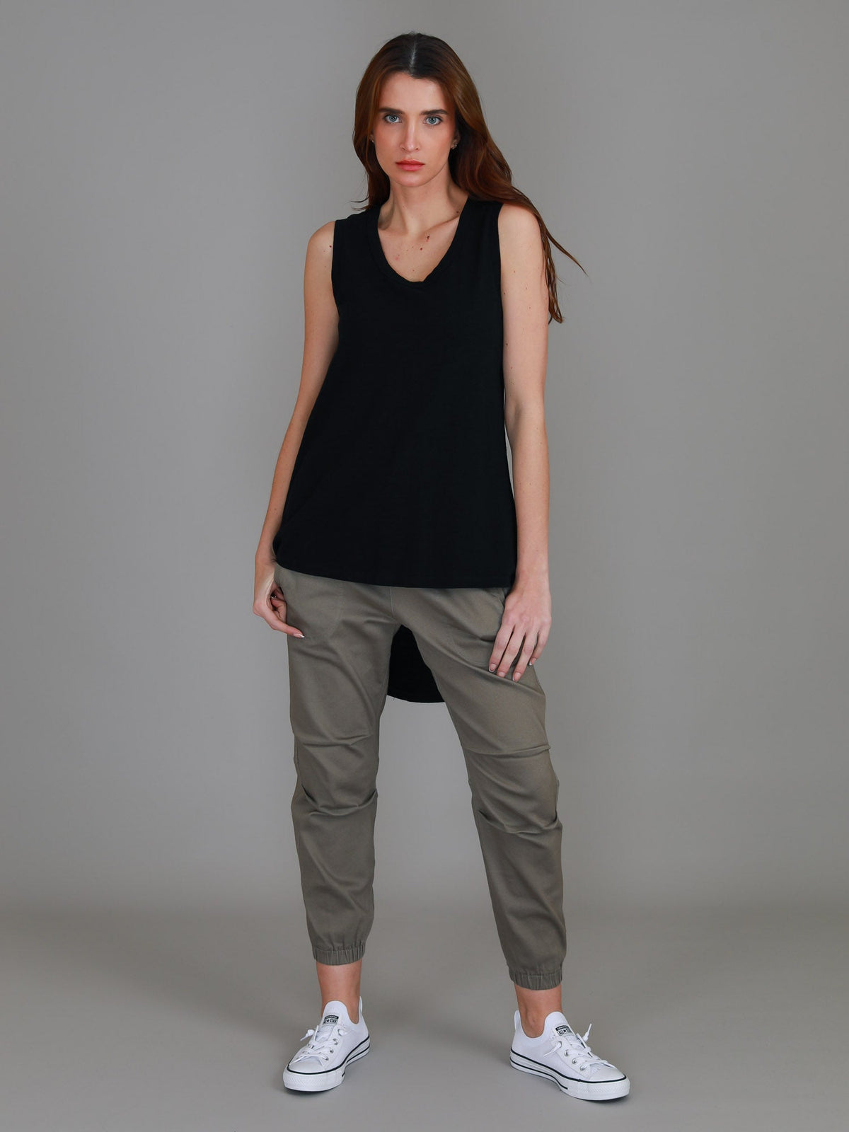 Madison Hi Lo Hem Tank Top (Sale)