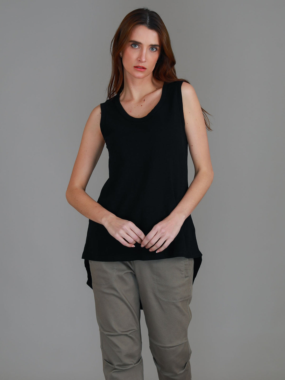 Madison Hi Lo Hem Tank Top (Sale)