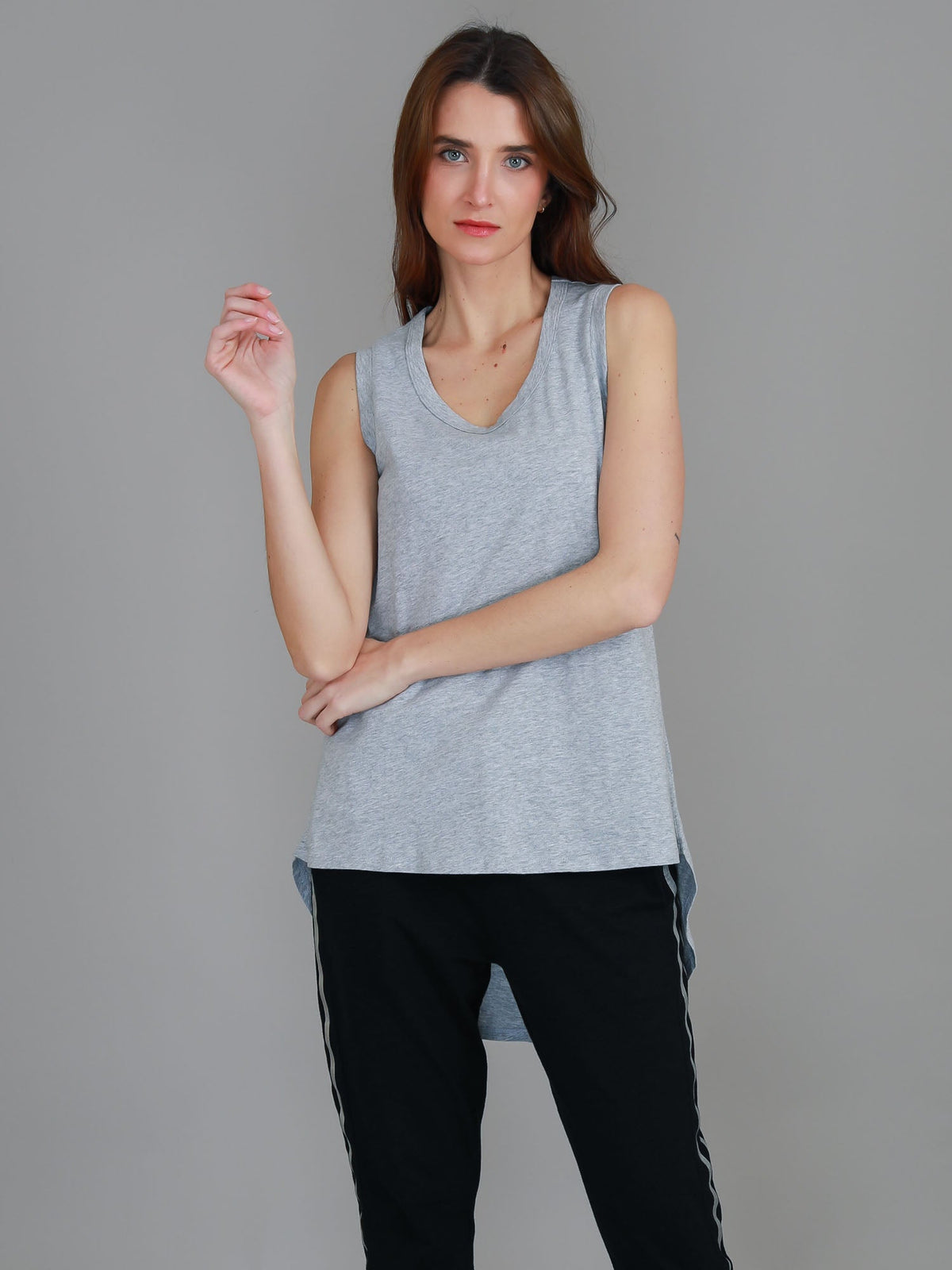 Madison Hi Lo Hem Tank Top (Sale)