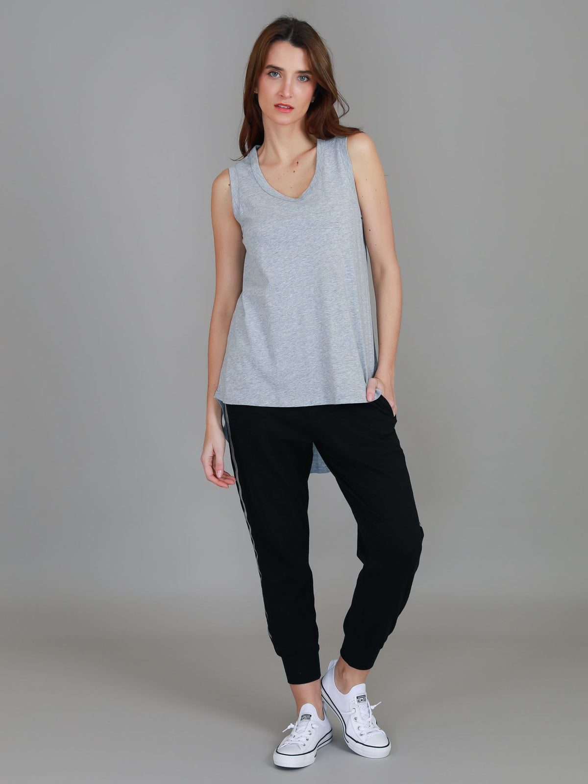 Madison Hi Lo Hem Tank Top (Sale)