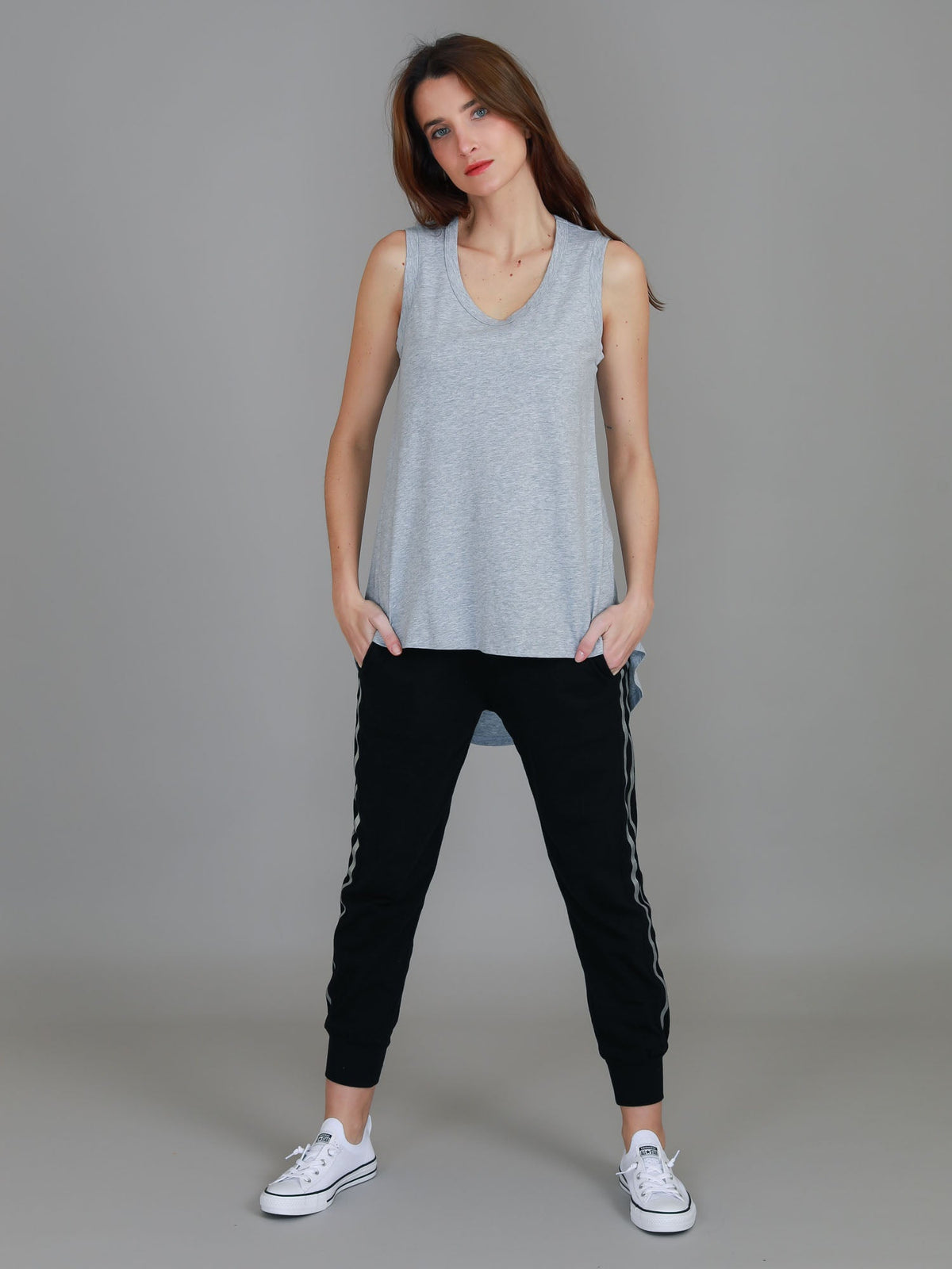 Madison Hi Lo Hem Tank Top (Sale)