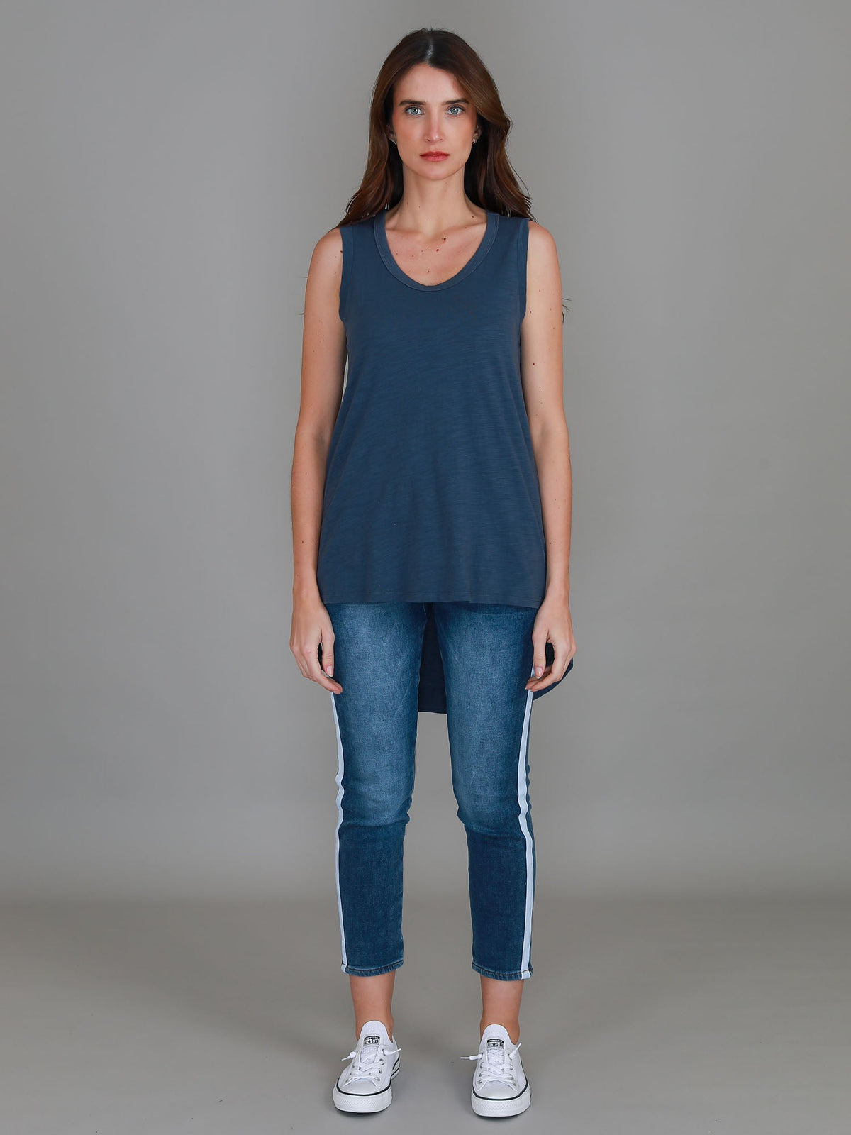 Madison Hi Lo Hem Tank Top (Sale)