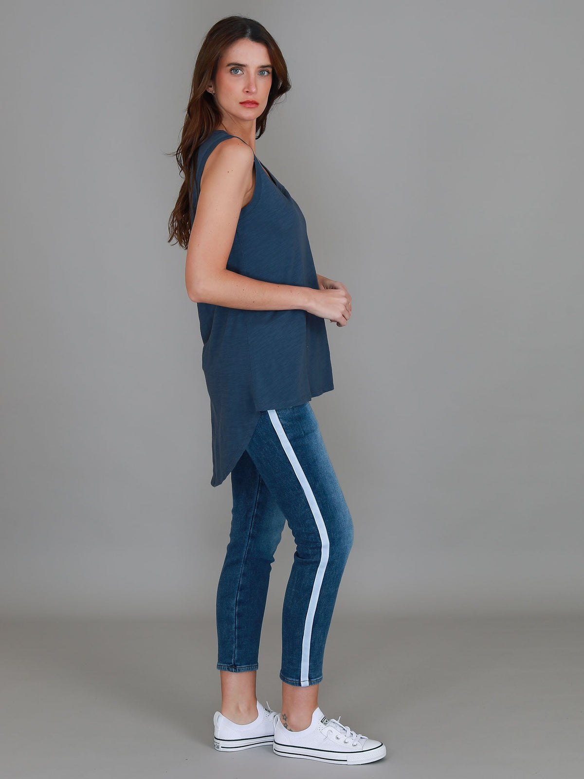 Madison Hi Lo Hem Tank Top (Sale)
