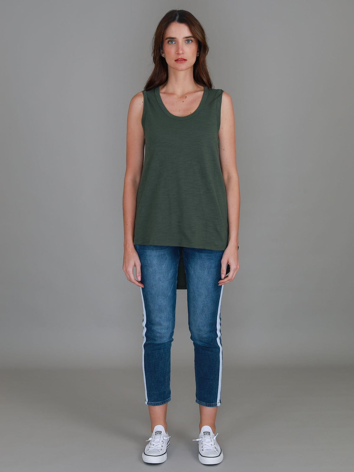 Madison Hi Lo Hem Tank Top (Sale)