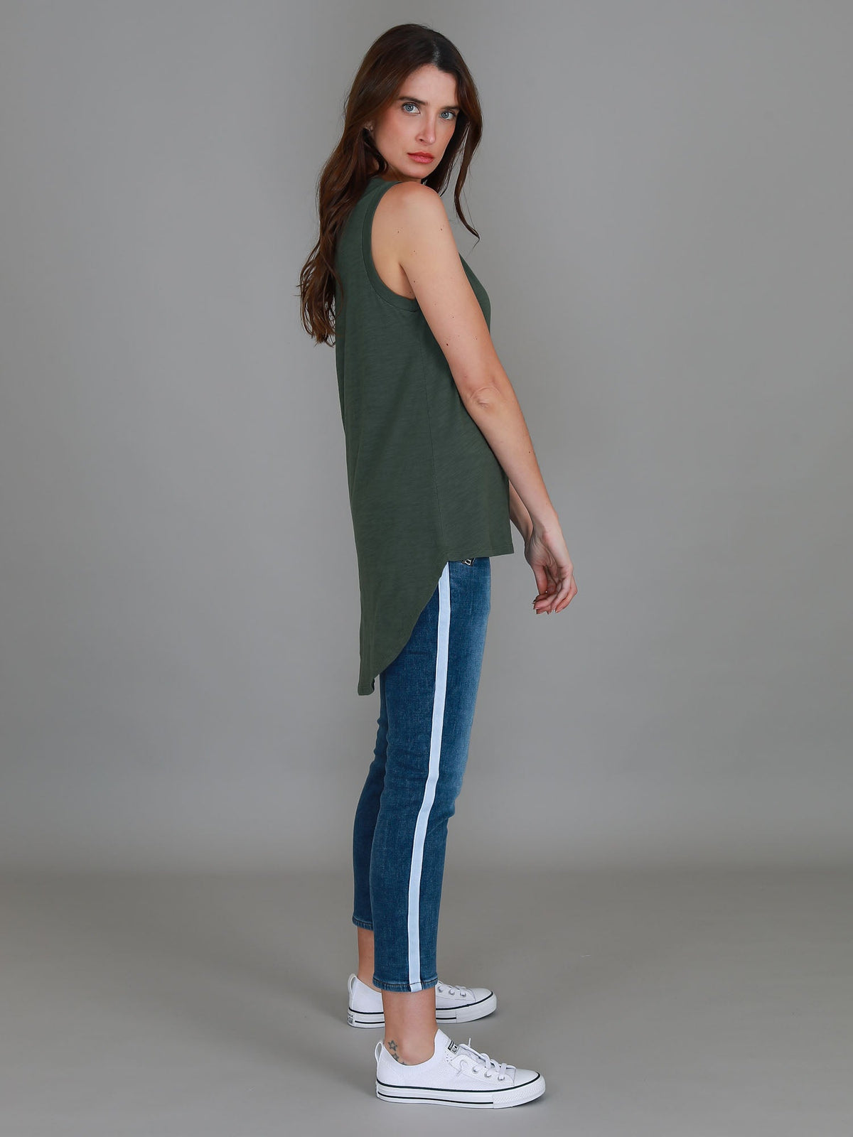 Madison Hi Lo Hem Tank Top (Sale)