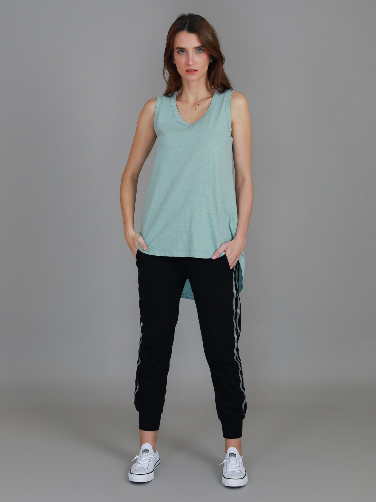 Madison Hi Lo Hem Tank Top (Sale)
